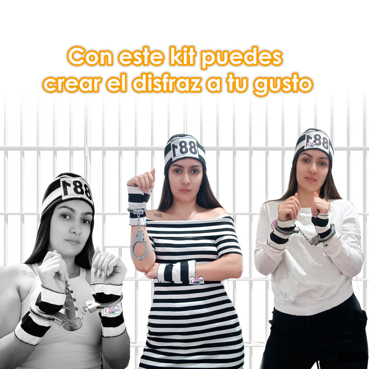 Miniatura 2 de Kit De Accesorios Para Disfraz De Preso